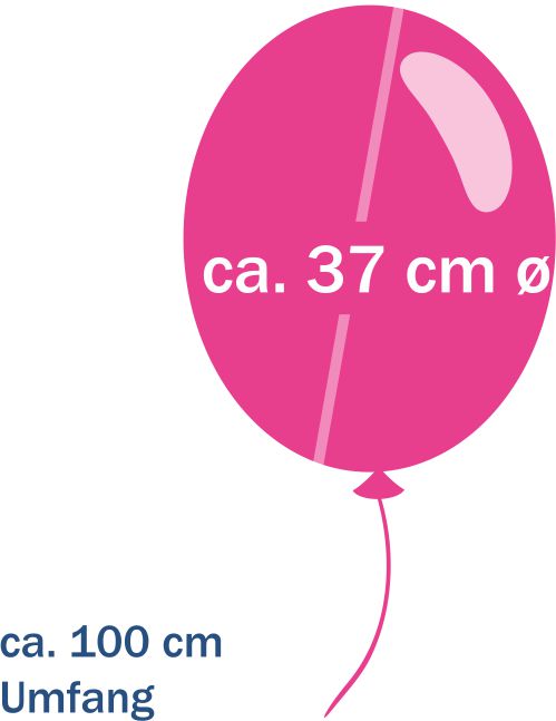 B95 Luftballons - Werbeballons mit Siebdruck