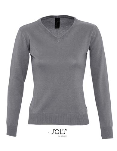 L-L411 Women`s V Neck Sweater Galaxy