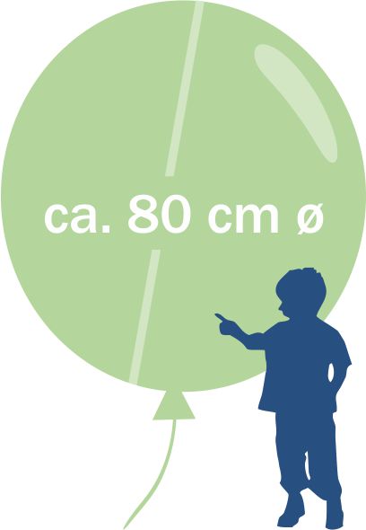 R225 Riesenballon mit Siebdruck