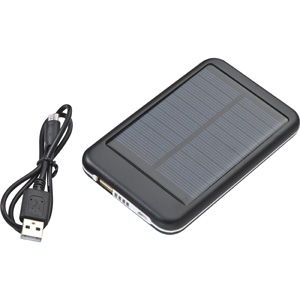 Mac-23559 Solar Powerbank aus Metall mit 4.000 mAh Speicher