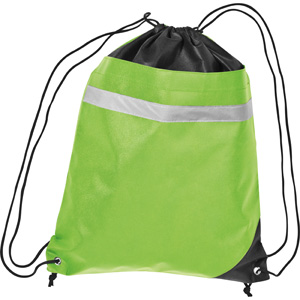Mac-60047 Non Woven Gymbag mit reflektierendem Streifen