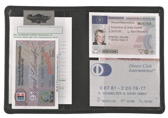 Sp-129-70.001 CreativDesign Leder Ausweistasche "129 Select"