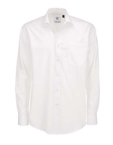 L-BCSMP61 Herrenhemd Popeline Langarm