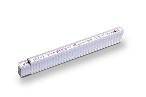 Sta-1407 Zollstock Serie 400 weiß 2m