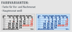 Ec-250 JUNIOR-3 | flatbarer 3-Monats-Kalender