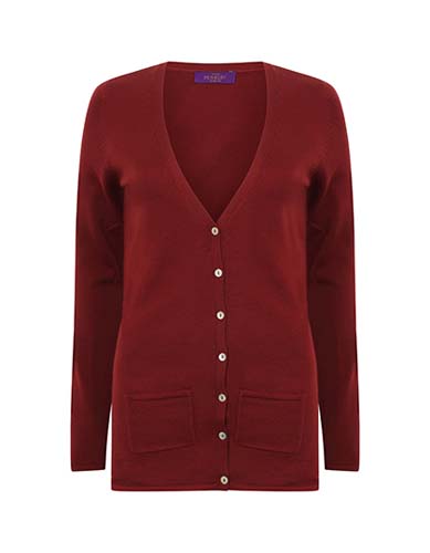 L-W723 Ladies` Lightweight V-Neck Cardigan