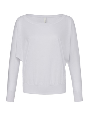 L-BL8850 Flowy Long Sleeve Off The Shoulder Tee