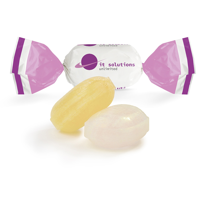 Ju-1141 Bonbon zuckerfrei im weißen Wickler