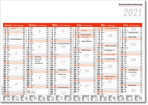 Ec-201 TAFELKALENDER | Wandkalender A5