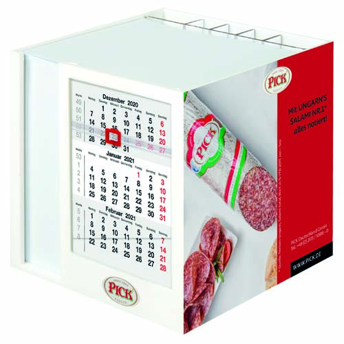 Mar-1035 TD Zettelspeiche mit Haftmarkerr 10,7 x 10,7 x 10,4 cm