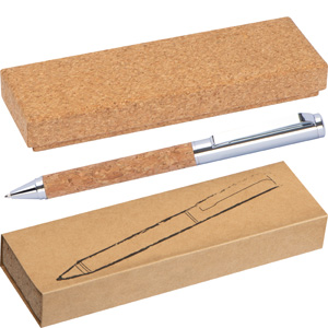 Mac-13236 Kugelschreiber aus Metall und Kork
