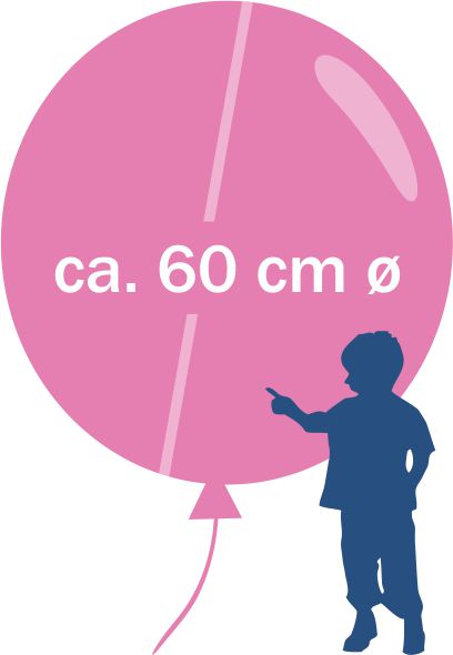 R170 Riesenballon mit Siebdruck