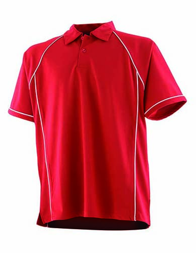 L-FH370 Men´s Piped Performance Polo