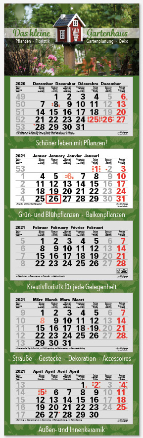 Ec-270 JUNIOR-5 | flatbarer 5-Monats-Kalender