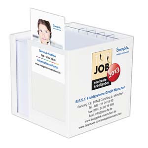 Mar-1033 Zettelspeicher Multi mit Einschub 107 x 107 x 104 mm