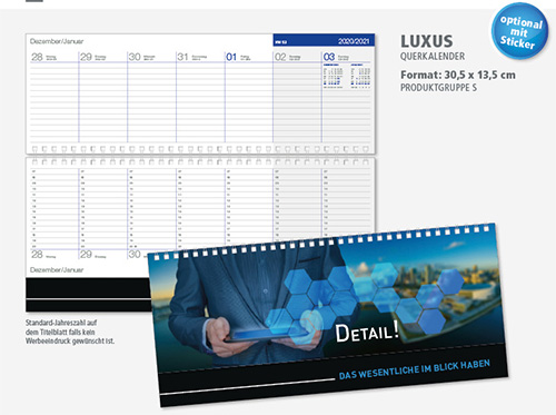 Ec-2070 LUXUS Ouerkalender