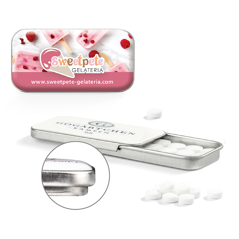 Ju-1165 Flat Box Pfefferminz Dose, Doming