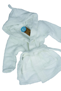 L-AR822 Babybademantel mit Kapuze