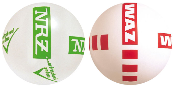 Ri-85010041 Werbeball Ø 22 cm mit Kreuzdruck 1-farbig
