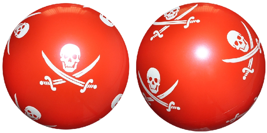 Ri-8502033 Freizeitball "PIRATEN" 8,5" (Ø 22cm) mit Ventil