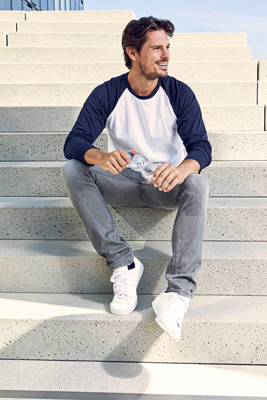 L-E3490 Men´s Baseball-T Long Sleeve