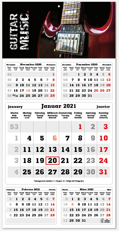 Ec-380 CLASSIC TIMES 5 | 5 Monatskalender