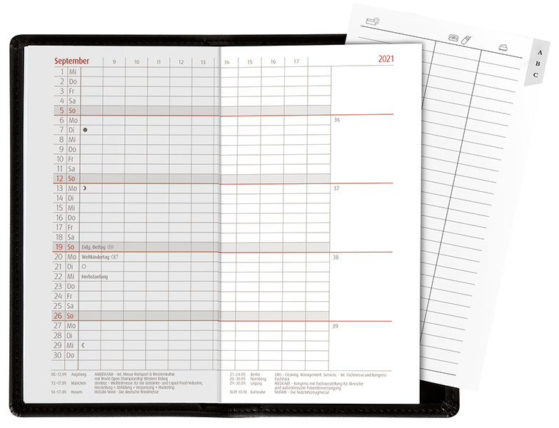 LEB-857 PVC Alpha Taschenkalender
