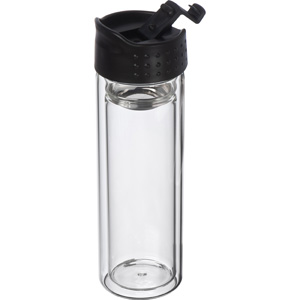 Mac-62879 Borosilikat Glasflasche mit Teesieb, 400 ml