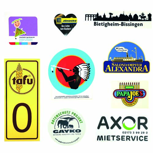 Mar-8000-30 x 20 cm oder 600 cm² Aufkleber im Siebdruck