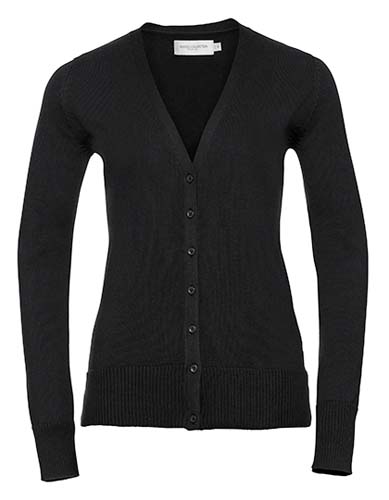 L-Z715F Ladies` V-Neck Knitted Cardigan