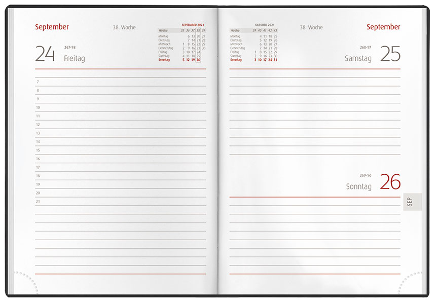LEB-866 PVC Alpha Taschenkalender