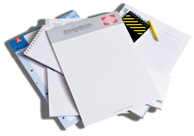 Ec-701 Schreibblöcke am Kopf verleimt | 50 Blatt | DIN A4