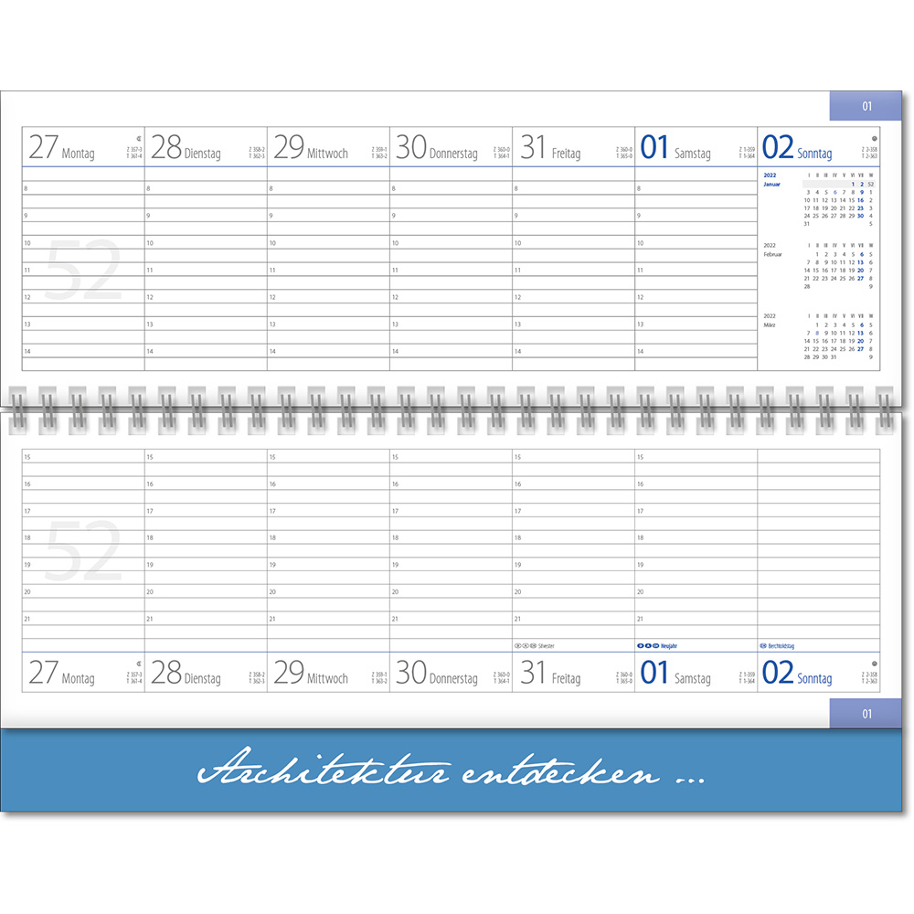 Ec-4300 Tischquerkalender TOP