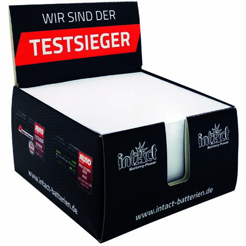 Mar-1006 UD Zettelspeicher Karton mit Display 100 x 100 x 50 mm